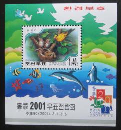 Poštová známka KLDR 2001 Fauna Mi# Block 488