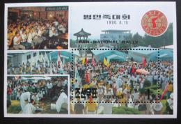 Poštová známka KLDR 1990 Národní setkání Mi# Block 258