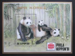 Poštová známka KLDR 1991 Pandy Mi# Block 261