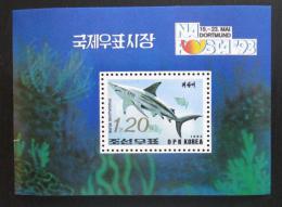 Poštová známka KLDR 1993 Žralok Mi# Block 281