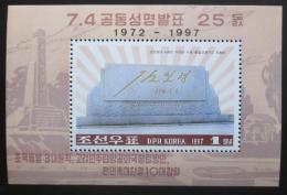 Potov znmka KLDR 1997 Dohoda Sever-jih Mi# Block 366