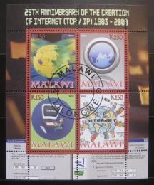 Poštové známky Malawi 2008 Internet, 25. výroèie