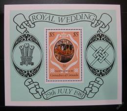 Poštová známka Grenada Gren.1981 Krá¾ovská svadba Mi# Block 56