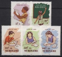 Poštové známky Surinam 1985 Vzdìlávání Mi# 1157-61