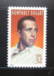 Poštová známka USA 1997 Humphrey Bogart, herec Mi# 2872