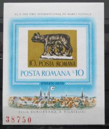 Poštová známka Rumunsko 1978 Romulus a Remus Mi# Block 155