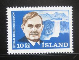 Poštová známka Island 1965 Einar Benediktsson, básník Mi# 397