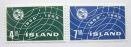 Poštové známky Island 1965 Výroèí ITU Mi# 390-91