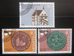 Poštové známky Švýcarsko 1981 Výroèí a události Mi# 1203-05