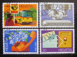 Poštové známky Švýcarsko 1980 Výroèí a události Mi# 1180-83