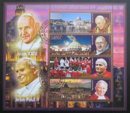 Poštové známky Benin 2014 Pápeži Jan Pavel II. a Jan XXIII. 