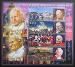 Poštové známky Benin 2014 Pápeži Jan Pavel II. a Jan XXIII.