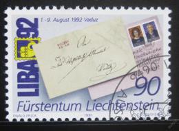 Poštová známka Lichtenštajnsko 1991 LIBA exhibice Mi# 1026