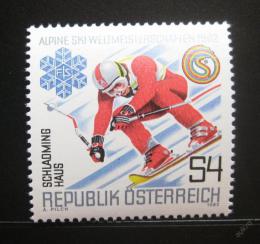 Poštová známka Rakúsko 1982 MS v lyžování Mi# 1695
