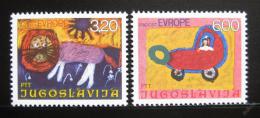 Poštové známky Juhoslávia 1975 Dìtské kresby Mi# 1615-16