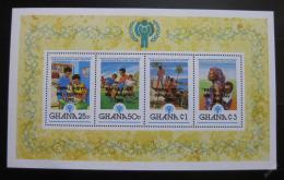 Poštové známky Ghana 1980 Medzinárodný rok dìtí Mi# Block 84 Kat 24€