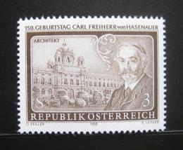 Poštová známka Rakúsko 1983 Carl von Hasenauer, architekt Mi# 1746