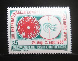 Poštová známka Rakúsko 1983 Kongres chemoterapie Mi# 1748