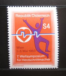 Poštová známka Rakúsko 1983 Kongres kardiostimulátorù Mi# 1738