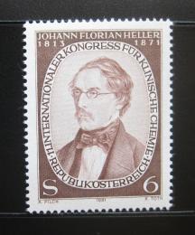 Poštová známka Rakúsko 1981 Johann Florian Heller, chemik Mi# 1676