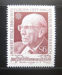 Poštová známka Rakúsko 1980 Európa CEPT, Robert Stolz Mi# 1652