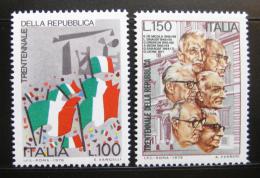 Poštové známky Taliansko 1976 Výroèí republiky Mi# 1532-33