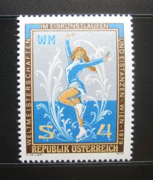 Poštová známka Rakúsko 1979 MS v krasobruslení Mi# 1600