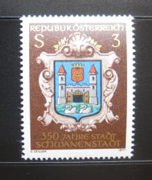 Poštová známka Rakúsko 1977 Schwanenstadt, 350. výroèie Mi# 1552