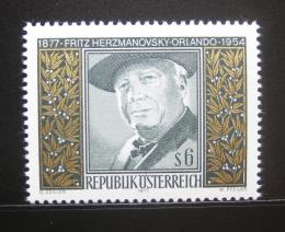 Poštová známka Rakúsko 1977 F. Hermanovsky-Orlando, básník Mi# 1547