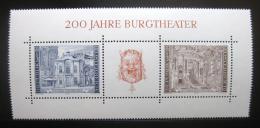 Poštové známky Rakúsko 1976 Viedeòské divadlo Mi# Block 3