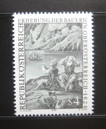 Poštová známka Rakúsko 1976 Sedlácká válka Mi# 1512