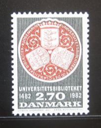Poštová známka Dánsko 1982 Univerzitní knihovna Mi# 766
