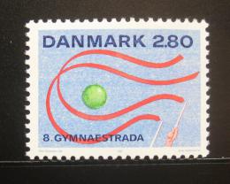 Poštová známka Dánsko 1987 Gymnastriáda Mi# 897