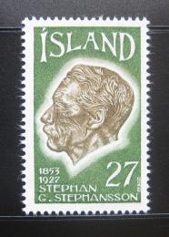 Poštová známka Island 1975 Stephan G. Stephansson, básník Mi# 504