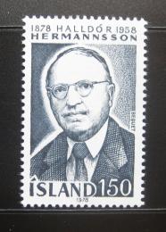 Poštová známka Island 1978 Halldor Hermannsson, historik Mi# 538