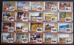 Poštové známky Guinea 2009 Umenie, set 20 aršíkù, 50% SLEVA