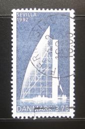 Poštová známka Dánsko 1992 Pavilón na EXPO Mi# 1036