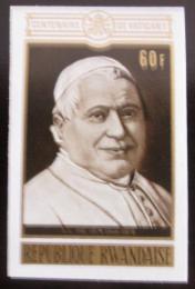 Poštová známka Rwanda 1970 Papež Pius IX neperf. Mi# 438 B