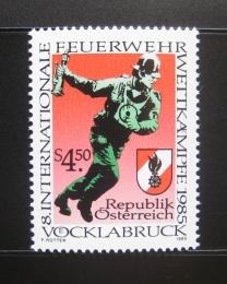 Poštová známka Rakúsko 1985 Požární brigáda Mi# 1821