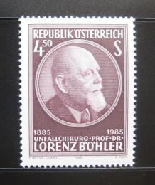 Poštová známka Rakúsko 1985 Lorenz Bohler, chirurg Mi# 1800