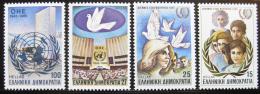 Poštové známky Grécko 1985 Výroèí OSN Mi# 1598-1601