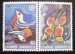 Poštové známky Grécko 1989 Dìtské hraèky, Európa CEPT Mi# 1721-22 A