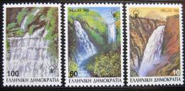 Poštové známky Grécko 1988 Vodopády Mi# 1692-94 A Kat 20€