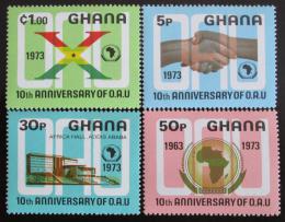 Poštové známky Ghana 1973 Výroèí OAU Mi# 516-19