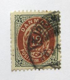 Poštová známka Dánsko 1896 Nominálna hodnota Mi# 26 I Y B b