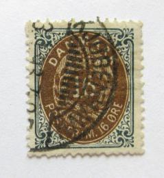 Poštová známka Dánsko 1896 Nominálna hodnota Mi# 27 I Y B b