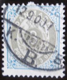 Poštová známka Dánsko 1895 Nominálna hodnota Mi# 22 I Y B b
