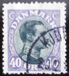 Poštová známka Dánsko 1918 Krá¾ Christian X. Mi# 104 b