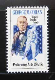 Poštová známka USA 1978 George M. Cohan, herec Mi# 1353