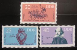 Poštové známky DDR 1964 Výroèí Mi# 1009-11